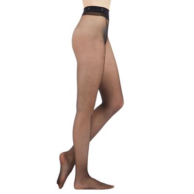 Designer black 10D matt tights